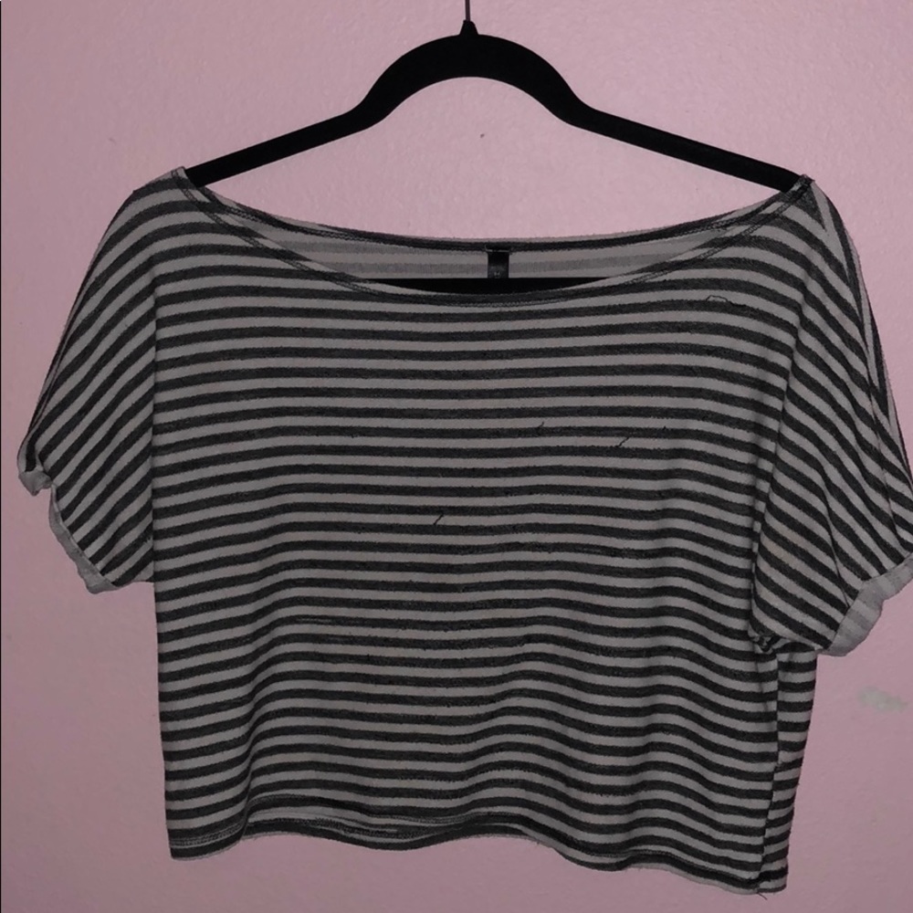 Striped crop top